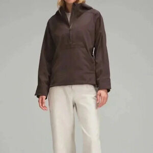 NWT Lululemon Water-Repellent Hooded Anorak in Espresso